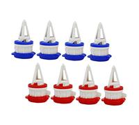 UKCOCO 8 pièces Boîte de Verseurs pour Boissons Distributeur de Lait avec Bec Prolongateur Accessoires de Cuisine pour Cartons de Lait et Jus Rouges et Bleus Faciles à et