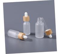 UKCOCO 8 pièces Bouteilles Verre Dépoli avec Compte Gouttes Flacons Rechargeables pour Huiles Essentielles Anneaux Fuite pour DIY Cosmétiques et