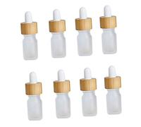 UKCOCO 8 pièces Bouteilles Verre Rechargeables avec Pipette pour Huiles Essentielles pour Voyage et Pratiques et Légères