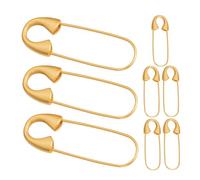 UKCOCO 8 pièces Broches Grandes Épingles de Sécurité Dorées pour DIY Bijoux Clips Épingles Décoratives pour Châles Chemises et Accessoires de Mode