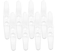 UKCOCO 8 pièces Crochet Fixation Stores Transparent Accessoires Stores Intérieurs Compatible Cordons Rideaux Serrure Sécurisée Simple Design pour Fenêtre Bureau Chambre Salle de Bain