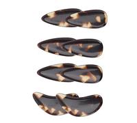 UKCOCO 8 pièces Guzheng Finger Picks Set Large Tortoiseshell Color Thumb Protectors Ergonomic Design For Adults And Beginners