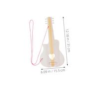UKCOCO 8 Pièces Kit de Guitares Bois à Peindre Modèles Bois DIY pour Garçon Fille Ornements Instruments de Musique Non Activité Manuelle pour Développement des Compétences et Fêtes