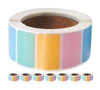 UKCOCO 8 Rouleaux D’étiquettes Autocollantes Colorées Amovibles 2,5 X 1,5 Cm, Étiquettes de Classification Autocollantes Inscriptibles pour Organisation Bureau, Déménagement et