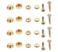 UKCOCO 8pcs Clou en Cuivre Couverture Décorative Vis de Fixation pour Décoration Miroir et Publicité, Fonction Facile à Installer et Démonter, Adapté pour Maison et Bureaux