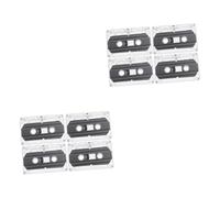 UKCOCO 8pièces Cassettes Audio Vides Enregistrables avec Étui Transparent Parfaites pour DIY Messages Et Fêtes Retro