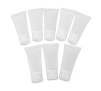 UKCOCO 8Pièces Tubes Plastiques Rechargeables pour Voyage Flacons Anti-fuite pour Lotion Shampooing et Crème Contenants Cosmétiques Pratiques