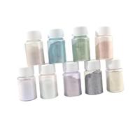 UKCOCO 9 pièces Poudre Mica Couleurs pour Résine Époxy Pigments Teinture DIY pour Cosmétiques Maquillage Nail Art et Artisanat Créatif