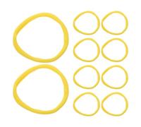 UKCOCO 96 Pièces Weaving Loops Elastic Acrylic Cord Rope Potholder Loom Bands Refill for DIY Crafting Wallets Cup Coasters School Art Projects