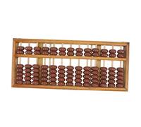 UKCOCO Abacus Bois Perles Rangées Outil Éducatif Mathématique pour Garçon Fille Entraînement Au Calcul Mental Décoration Bureau Garçon Fille