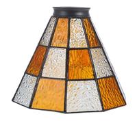 UKCOCO Abat-jour en Verre Suspendu de Remplacement pour Lampe de Chevet Chambre, Design Vintage Rétro, Diamètre Standard, Compatible Plafonnier et Lustre, Éclairage Décoratif Intérieur