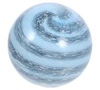 UKCOCO Abat-jour Globe en Verre Bleu Bulles, Lampe Suspendue Décorative en Verre Soufflé, Lumière D'ambiance Élégante pour Lustre ou Lampe Moléculaire