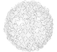 UKCOCO Abat-jour Globe Verre avec Fil Aluminium Abat-jour pour Lampe Suspendue Couvre-lampe Transparent pour Remplacement Design Unique et Facile à Installer