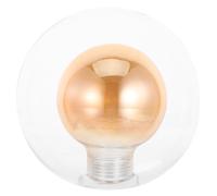 UKCOCO Abrage De Lampe En Verre Globe Pour Bulbe G9: 3. 93 Verre En Verre Transparent Balle À Double Couche En Verre En Verre À Balle Pour Appliques Murales