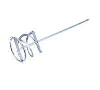 UKCOCO Accessoire de Mélange pour Perceuse 52X113 CM Tige de Mélange Multifonction en Acier Galvanisé Palette Double Hélice pour Peinture Ciment et Mortier Usage Professionnel et