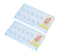 UKCOCO Accessoires Bijoux Dentaires 20 Pièces en Cristal Blanc Boîte de Protection pour Décoration DIY Sourire Lumineux Couleur