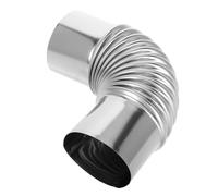 UKCOCO Accumulateur de Chaleur Acier Inoxydable pour Poêle Extérieur Adaptateur de Cheminée à Degrés Accessoire de Poêle à Camping Installation Facile et Sécurité Renforcée