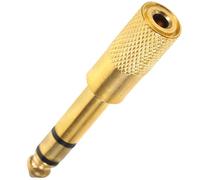 UKCOCO Adaptateur Audio Mâle vers Femelle Stéréo Compatible Ampli Mixeur Guitare et Casques Convertisseur Jack Auxiliaire pour Équipements Professionnels et Domestiques Or