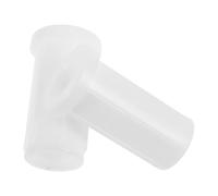 UKCOCO Adaptateur de Tube de Tige de Selle Bateau 2 Pcs en Plastique Haute Résistance Blanc, Douille D'adaptation pour Socle de Siège Marin 6,5 X 3,5 Cm, Compatible Fixation Ponton