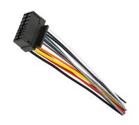 UKCOCO Adaptateur Installation Autoradio pour Câblage Radio de Faisceau Noir en Plastique Facile Garantissant L'intégrité du Système Électrique Voiture
