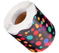UKCOCO Adhésif de Bordure à Pois Colorés Autocollants Décoratifs pour Tableau Affichage Bordure Festive pour Salle de Classe et Fête Facile à Appliquer