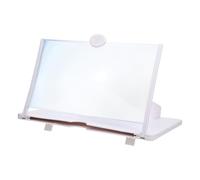 UKCOCO Amplificateur D'écran en Abs Compact de Téléphone Portable Blanc Support Solide Protège Les Yeux, pour Lire Les Actualités et Jouer aux Jeux