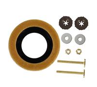 UKCOCO Anneau de Cire Étanchéité pour Toilette avec Vis Joint Wc Pratique et Kit de Fixation pour Installation de Cuvette Standard