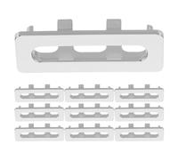 UKCOCO Anneau De Débordement D'évier 10 Pièces Couvercle De Débordement De Lavabo Insert dans Capuchon De Garniture Rectangulaire pour Cuisine Salle De Bains Accessoires D'évier