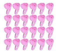 UKCOCO Anneaux D'extension De Cils Ovales 100 Pcs Rose Support Coupe Anneau Pigments Maquillage Pro Tatouage Nail Art Portable Ergonomique