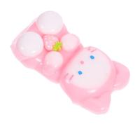 UKCOCO Anti-Stress Chat Fraise Rose, Mochi Doux et Rebondissant, Petit Compact pour Garçon et Filles et Adultes, Présent Détente Ludique et Sensoriel, à Presser Kawaii