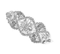 UKCOCO Applique à Coudre pour Vêtements et Accessoires DIY Patch Décoratif Cristal Argenté Résistant Ornement Thermocollant Coudre pour Réparation et Création Textile