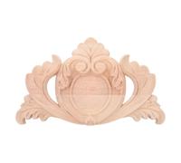 UKCOCO Applique en bois sculpté français, ornement de jupe de canapé non | Sticker décoratif en bois sculpté pour la décoration intérieure, idéal pour le bricolage et les surfaces non peintes
