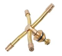 UKCOCO Arroseur Rotatif Automatique à Quatre Branches pour Pelouse Et Jardin, Système D'arrosage Jardin, Tête D'arrosage Réglable en Cuivre, Couverture 360°, Irrigation Extérieure