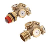 UKCOCO Arroseurs De Jardin à 4 Trous pour Pelouse Et Agriculture, Lot De 2 Pièces, Pulvérisateurs Rotatifs Pratiques en Matériau Solide pour Irrigation Et Refroidissement Extérieur