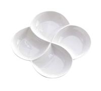 UKCOCO Assiette Compartiments Cases Céramique pour Snacks et Repas Plateau de Service Polyvalent pour Cuisine Restaurant et Maison Rangement Équilibré pour Divers Aliments Réutilisable