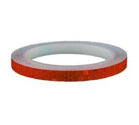 UKCOCO Autocollant Réfléchissant Rouge pour Roues de Vélo, Bande Adhésive | Tape Réfléchissante Décorative, Visibilité Nocturne, pour Jantes et Trottinette, Usage Pluie et Brouillard