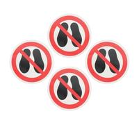 UKCOCO Autocollants de « Ne pas marcher », signe de sécurité, 4 Pcs, PP PET, versatilité, auto-adhésif, pour floor, écoles, hôpitaux et boutiques