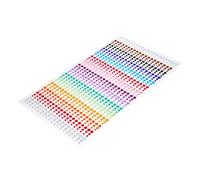 UKCOCO Autocollants de Pierres Précieuses Visage 1 Planche Couleur 10 Teintes Auto-adhésifs Bijoux en Cristal pour Maquillage Fêtes Adultes et Garçon et Filles Loisirs Créatifs