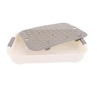 UKCOCO Bac à Litière pour Lapin Et Cochon d'Inde Compact Anti-retournement Plastique Solide Taille Moyenne Usage Intérieur Jeune Animal