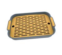 UKCOCO Bac à Litière pour Lapin Rectangulaire Toilette pour Petits Animaux comme Cobayes Rongeurs Chinchillas avec Fond Filtrant Antidérapant Hygiénique et Facile à Nettoyer