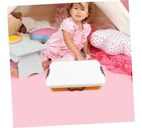 UKCOCO Bac à Sable Portable avec Couvercle Robuste pour Garçon Fille Boîte de Rangement pour Jouets et Activités Extérieur Couleur Vive