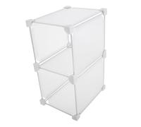 UKCOCO Bac De Rangement Congélateur Multifonction Séparation 2 Compartiments En Plastique 19x36x24 Cm Organisateur La Cuisine Coffre Congélation