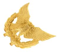 UKCOCO Badge Métal Aigle Doré Épingle Décorative Symbolisant L'autorité et L'individualité en Alliage de Zinc Accessoire pour Tenue de Sécurité pour Uniforme de Sécurité