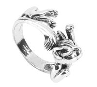UKCOCO Bague Chat Vintage Ouverte pour Femme Anneau Totem de Patte de Chat et Design Élégant et Ajustable Accessoire Mode
