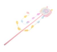 UKCOCO Baguette à Taquiner pour Chatons Jouet Interactif en Peluche Douce Longue Taille Macaron Rose Intérieur Accessoires pour Chats Jeunes