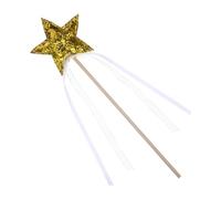 UKCOCO Baguette Magique Étoile en Bois Doré Garçon et Filles Fête Cosplay Accessoire Déguisement Décoratif