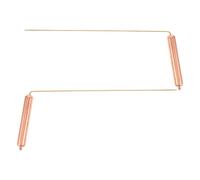UKCOCO Baguettes de Sourcier en Cuivre Pur 99% 2 Outils de Radiesthésie Grandes Poignées pour Divination par l'eau et Localisation d'or Adaptés des Fantômes