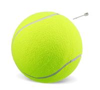UKCOCO Balle De Tennis Géante pour Chiens Grosse Balle De Tennis en Nylon Souple 24 Cm Jouet Interactif Extérieur pour Grands Animaux De Compagnie