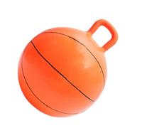 UKCOCO Balle Sauteuse Garçon Fille Gonflable Forme Basket Ball avec Poignée Extérieur Sportif pour Garçon Fille Stimule et Circulation Sanguine
