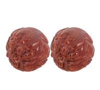 UKCOCO Balles de Massage en Bois Petites Balles Portables Handballs Exercices pour Mains Compactes Relaxantes pour Massage Doigts Muscle Détente Mains Personnes Âgées Style Aléatoire